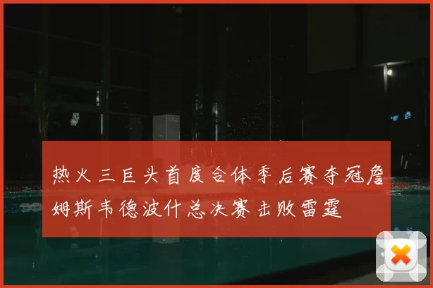 热火三巨头首度合体季后赛夺冠詹姆斯韦德波什总决赛击败雷霆
